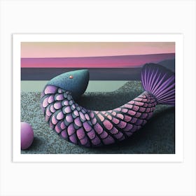 'Fish And Egg' Art Print