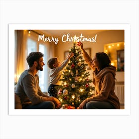 Merry Christmas 1 Art Print