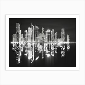 Cityscape At Night 2 Art Print