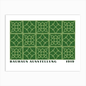 Bauhaus Green Exhibition 31 Art Print