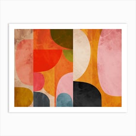 Rounded Pieces Art Print