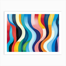 Wavy Lines Art Print