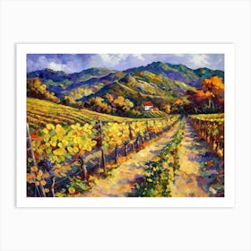 Vineyard Road 3 Art Print