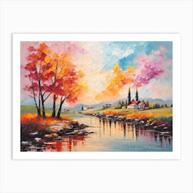 Autumn River Art Print