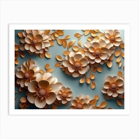 Paper Flowers 74 Art Print