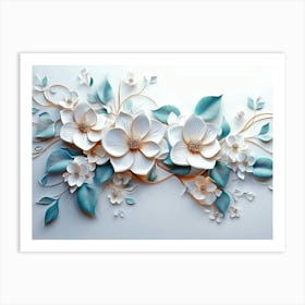 Paper Flowers 3 Art Print