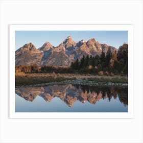 Teton Mountain Range Art Print