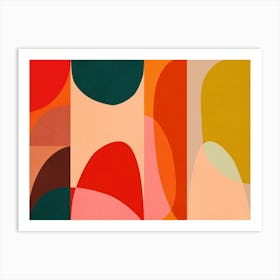 Rounded Pieces 2 Art Print