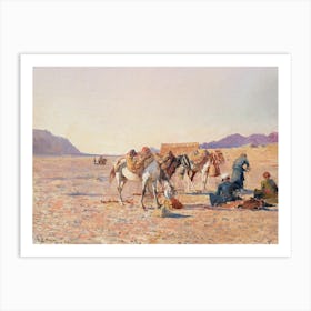 Desert Scene Near Ispahan, Edwin Lord Weeks Art Print