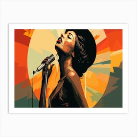 Sassy Singer Art Print