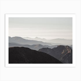 Misty Rolling Hills Art Print