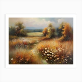 Printable Wall Art, Vintage Landscape, Farmhouse Wall Decorations, Vintage Landscape Oil Painting.16 1 Art Print