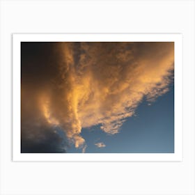 Glowing sunset clouds Poster