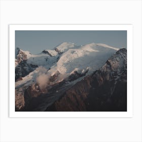 Snow Covered Mountains Art Print