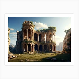 Ruins Of A City Art Print