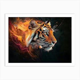 Tiger Animal Abstract 7 Art Print