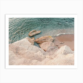 Looking Down At Ocean Art Print