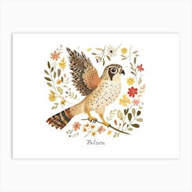 Little Floral Falcon 1 Poster Art Print