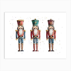 Christmas Nutcracker Painting Art Print