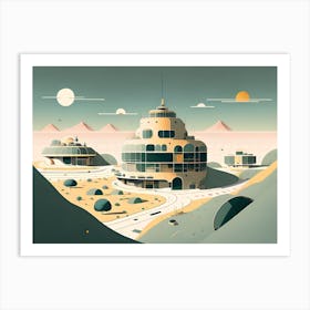 Futuristic City 39 Art Print