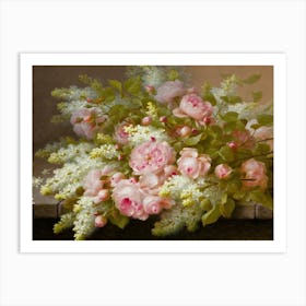 Lilacs And Roses Art Print