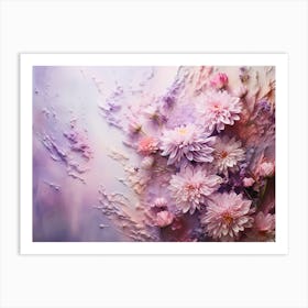 Abstract With Flowers Art Print