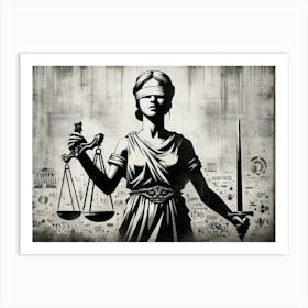 Lady Justice Art Print