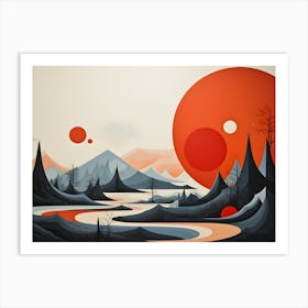 Abstract Topographies Art Print