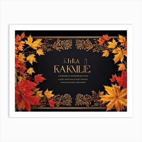 An Exuberant Autumn Sale Banner Adorned With Intricate Designs Revealing An Exciting Juxtaposition (1) 2 1 Art Print