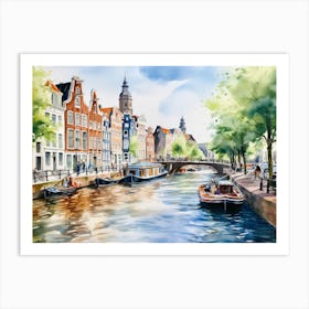 Amsterdam Canal 4 Art Print