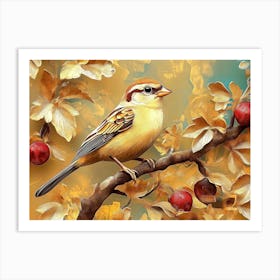 Bird On A Branch 3 Art Print