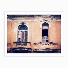 Two Arched Windows Of Havana Art Print