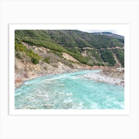 Wild Mountain River In Greece Art Print