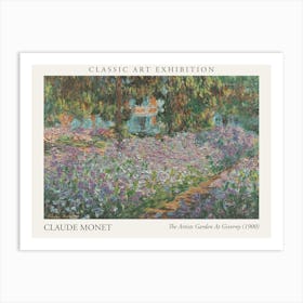 The Artists Garden At Giverny, 1900 By Claude Monet Poster Art Print
