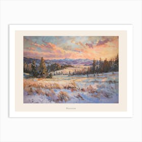 Western Sunset Landscapes Montana 2 Poster Art Print
