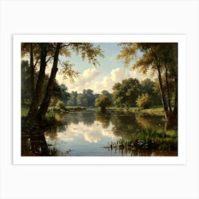 Pond In The Woods Art Print