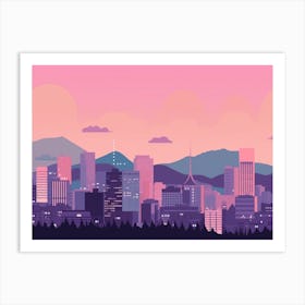 Oslo Skyline Art Print