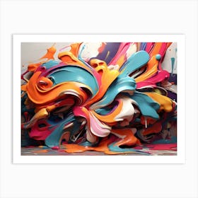 Splatter Art Art Print