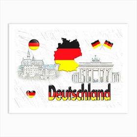 OUR HOME - GERMANY design collection Art Print