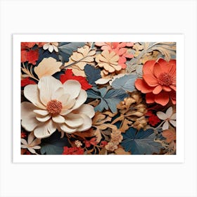 Paper Flowers 1 Art Print