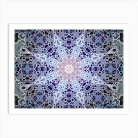 Abstract Purple Star 5 Art Print