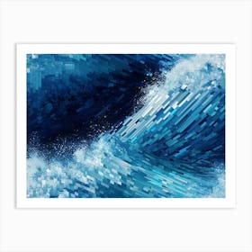 Abstract Ocean Wave Art Print