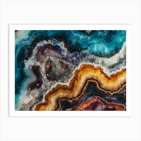 Abstract Agate 1 Art Print