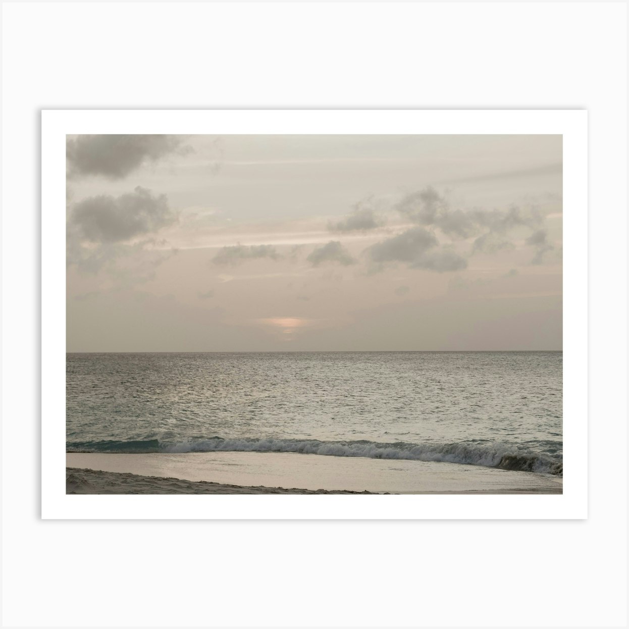 Eagle Beach Sunset in Aruba Poster
