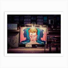 David Bowie, New York Street Art Art Print