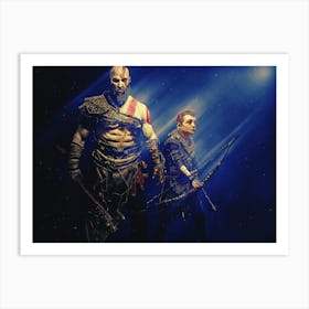 Light Of Heroes ― Atreus Is The Son Of Kratos God Of War Art Print