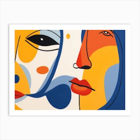 Two Faces Art Print