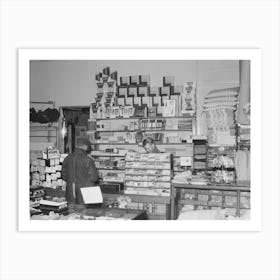 Interior Of General Store, Ray, North Dakota By Russell Lee Art Print