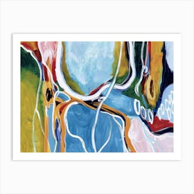 Abstract Painting Dreams in Mallorca 4 Art Print