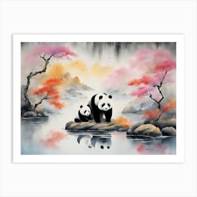 Pandas Art Print